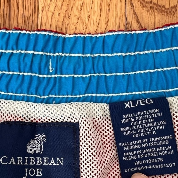 Caribbean Joe Mens Swim Trunks Size XL - Picture 2 of 3